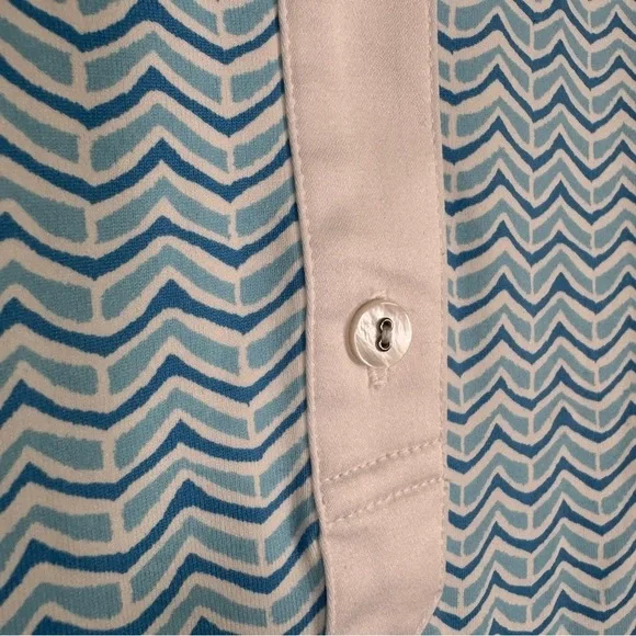 J. McLaughlin Elsie White and Blue Dress - Picture 6 of 12